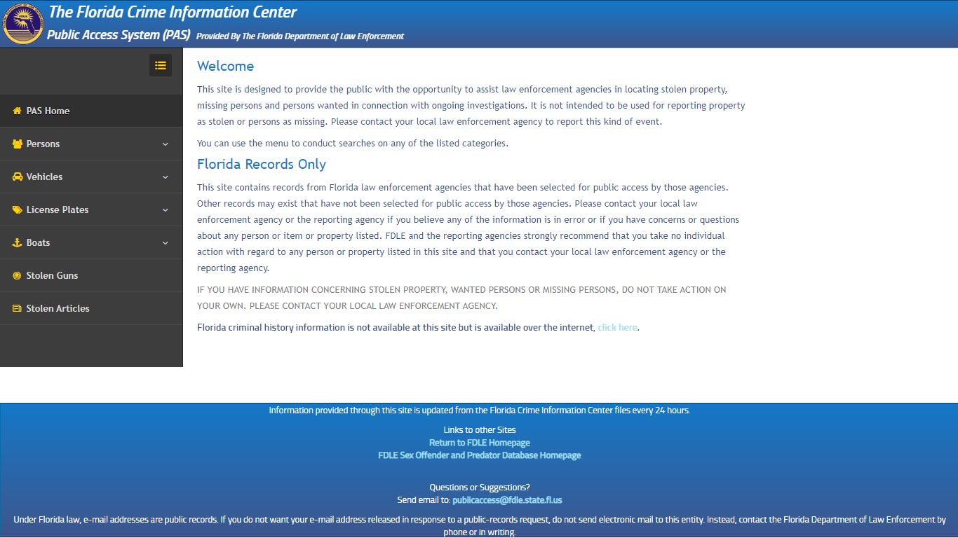 Home Page [web.fdle.state.fl.us]